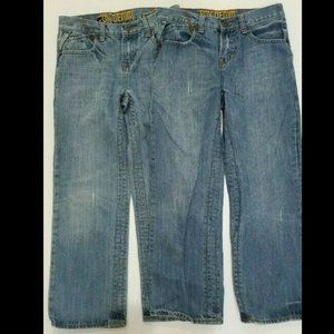 2 PAIR of Boys Jeans Fox Denim Duster Jeans